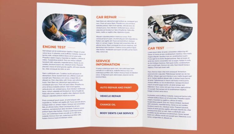 مجموعه تبلیغاتی بروشور ، کارت ویزیت مکانیکی   Car Repair