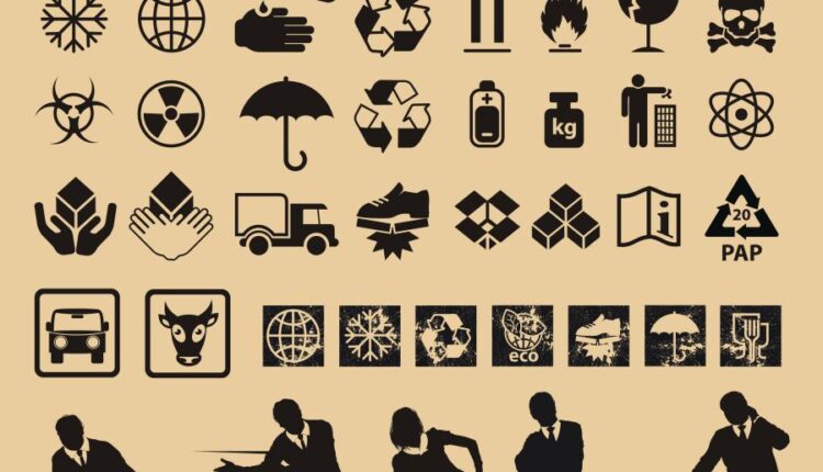 آیکون ها و لوگو های رسمی روی بسته بندی   Packing Symbol Box