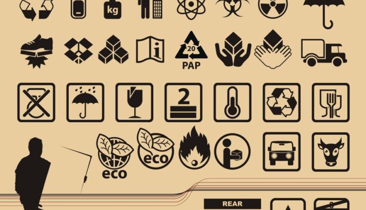 آیکون ها و لوگو های رسمی روی بسته بندی   Packing Symbol Box