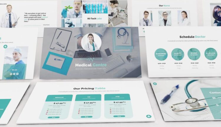 قالب آماده پاورپوینت پزشکی   Medical Centre Powerpoint