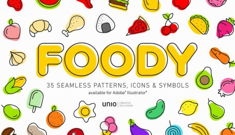 پترن های جذاب غذا و خوراکی   Foody Patterns