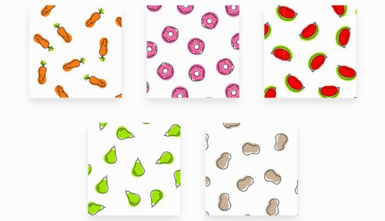 پترن های جذاب غذا و خوراکی   Foody Patterns