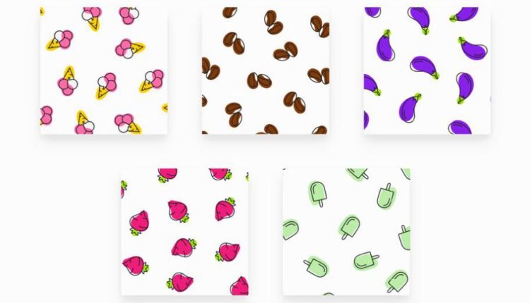 پترن های جذاب غذا و خوراکی   Foody Patterns