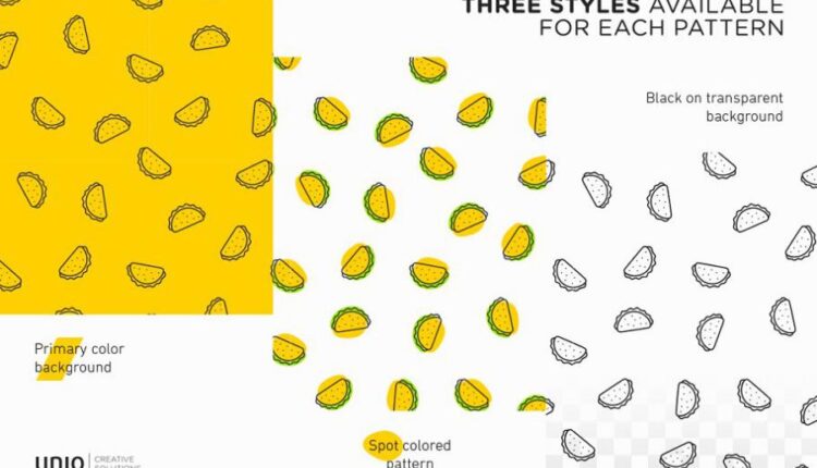 پترن های جذاب غذا و خوراکی   Foody Patterns