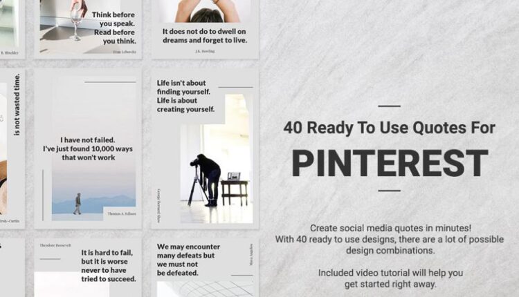 40 قالب آماده پست فضای مجازی   40 Pinterest Quotes