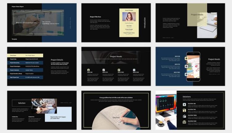 قالب آماده پاورپوینت مویوآ   Movea Powerpoint Template