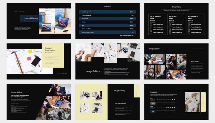 قالب آماده پاورپوینت مویوآ   Movea Powerpoint Template