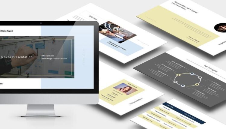 قالب آماده پاورپوینت مویوآ   Movea Powerpoint Template