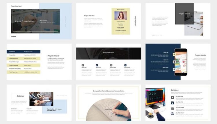 قالب آماده پاورپوینت مویوآ   Movea Powerpoint Template