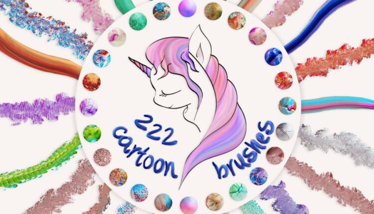 222 براش رنگی کارتونی   Cartoon Brushes