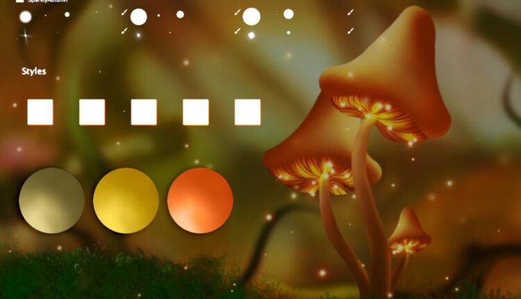 90 استایل رنگی پاییز   Cartoon Autumn Swatches