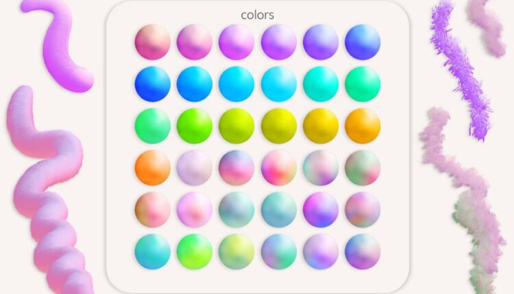 222 براش رنگی کارتونی   Cartoon Brushes