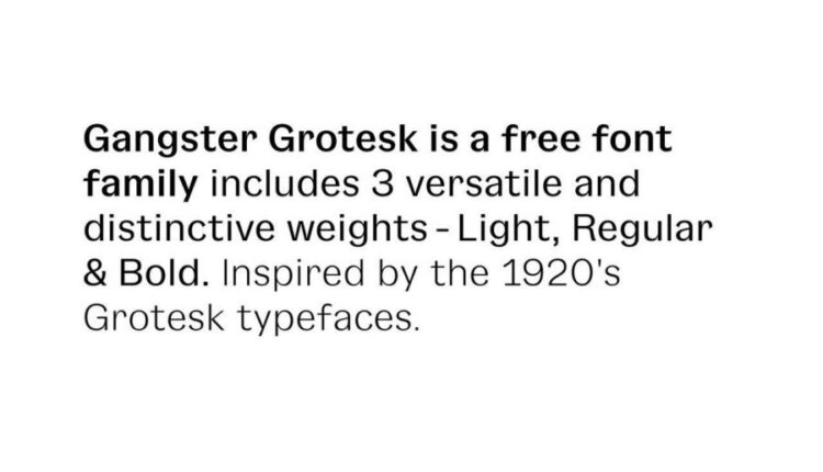 فونت انگلیسی گنگستر   Gangster Grotesk Font