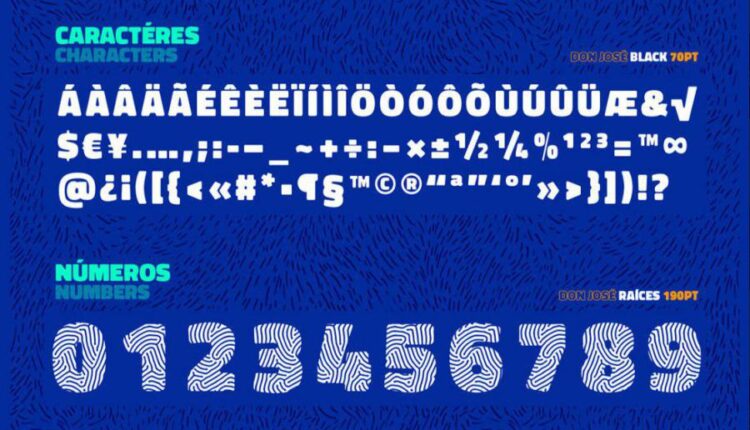 فونت انگلیسی سنس دون ژوزه   Don Jose Font