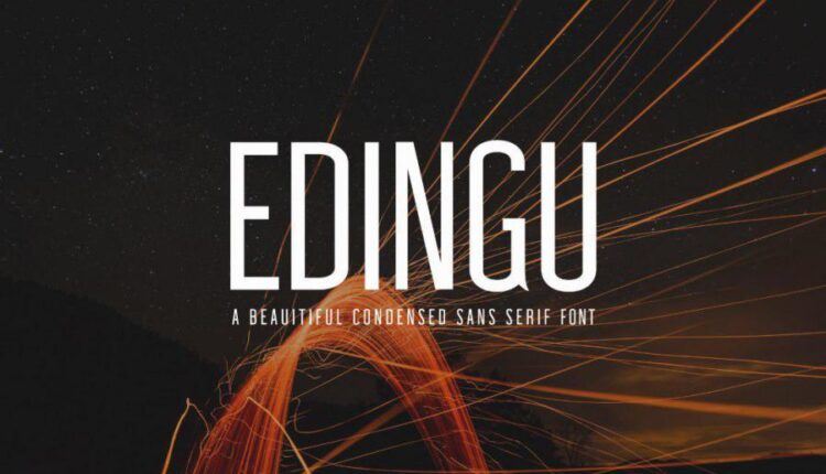 فونت انگلیسی زیبای ادینگو   Edingu Sans Serif Font