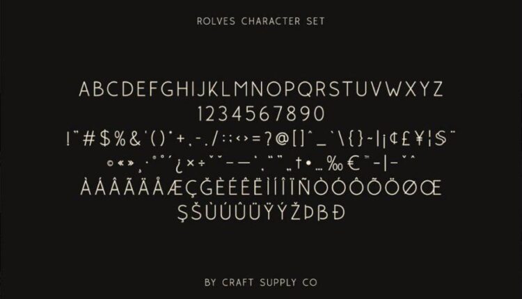 فونت انگلیسی سنس سریف رالوز   Rolves Font