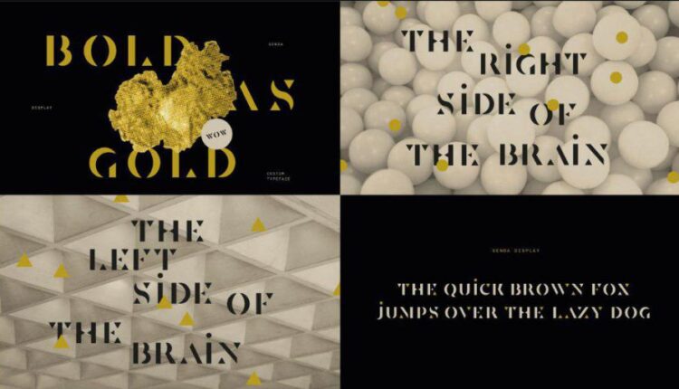 فونت انگلیسی دست نویس ساندا   Senda Display Font