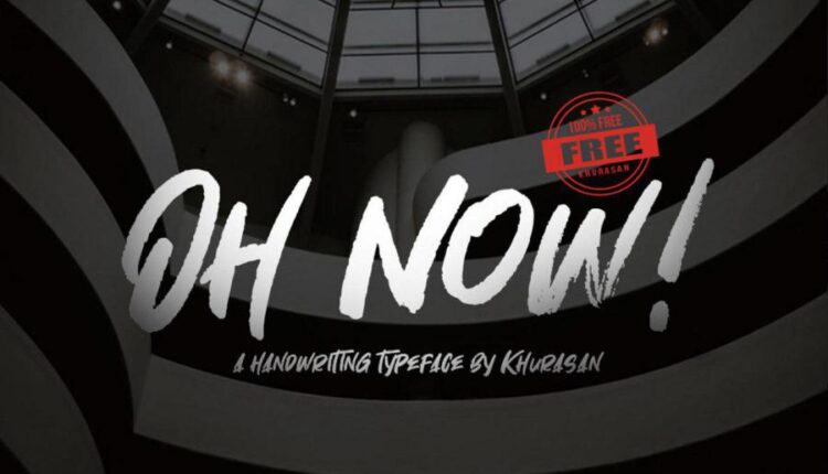 فونت انگلیسی مدرن اوه نو   OH NOW Font