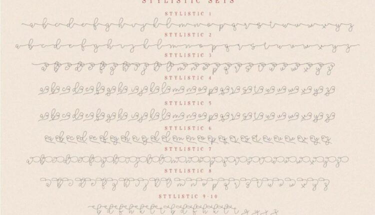 فونت انگلیسی زیبا راوی   Rovey Font family