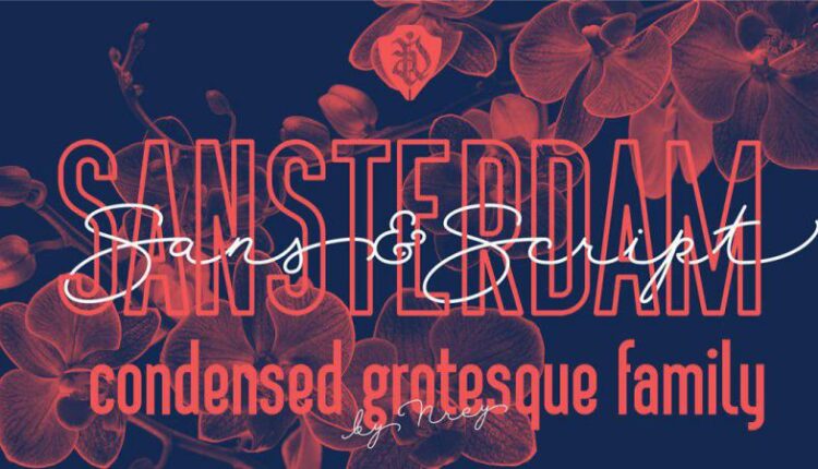 فونت انگلیسی مدرن سانتردام   Sansterdam Font
