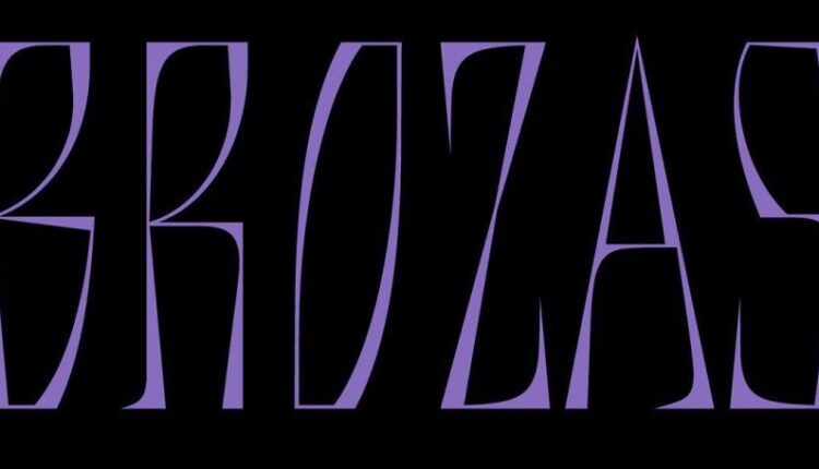 فونت انگلیسی متفاوت بروزز   Brozas font