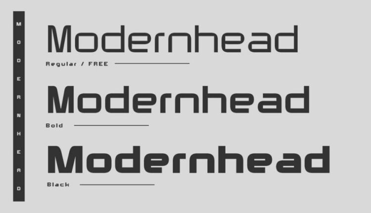 فونت انگلیسی مدرن هد   Modernhead Font