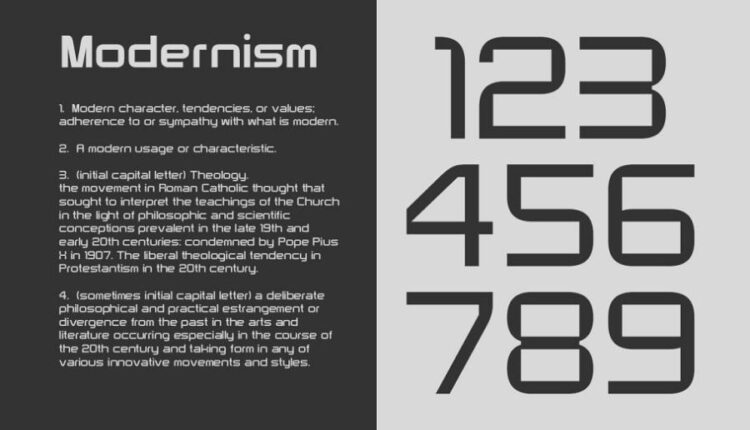 فونت انگلیسی مدرن هد   Modernhead Font