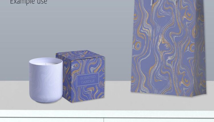 طرح انتزاعی سنگ مرمر   Marbled Foils