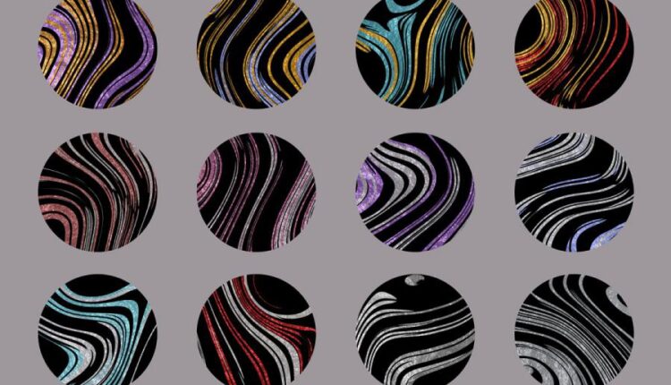 طرح انتزاعی سنگ مرمر   Marbled Foils