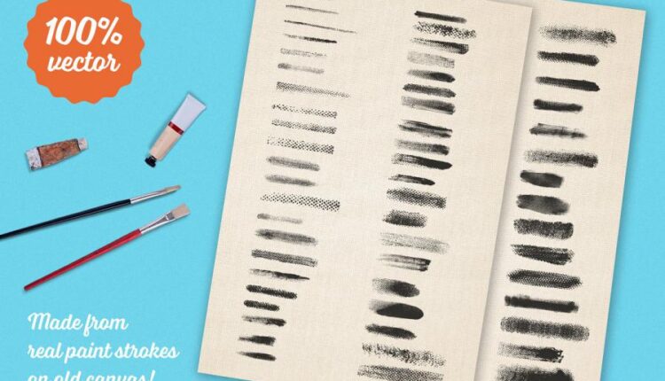 29 براش انواع هاشور برای ایلوستریتور   Preppy Art Brushes for Illustrator