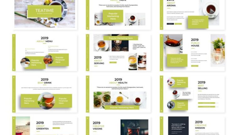 قالب آماده پاورپوینت تی تایم   Teatime Powerpoint