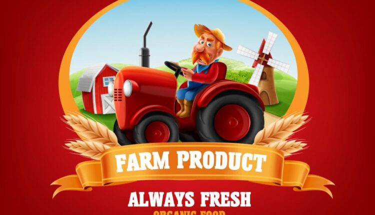 مجموعه تصویرسازی های مزرعه   Farm natural products