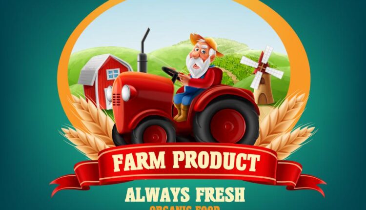 مجموعه تصویرسازی های مزرعه   Farm natural products