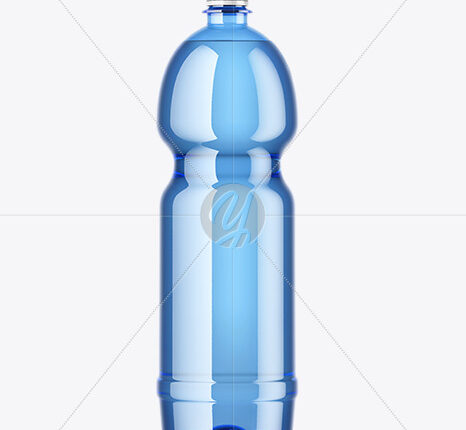 موکاپ بطری آب معدنی   PET Blue Bottle Mockup