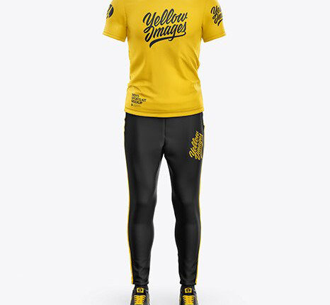 موکاپ لباس ورزشی مردانه   Mens Sports Kit Mockup