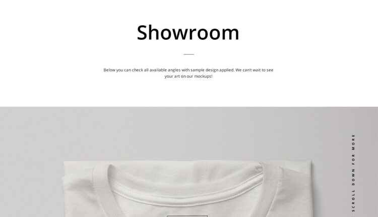 موکاپ تیشرت دخترانه پارچه ای   Bella Canvas Mockup