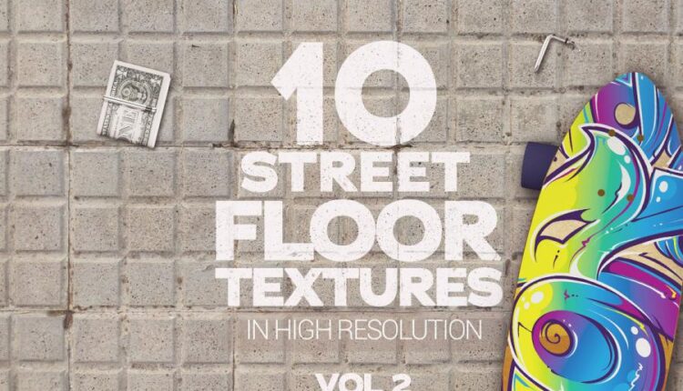 10 تکسچر با کیفیت خیابان   Street Floor Textures x10