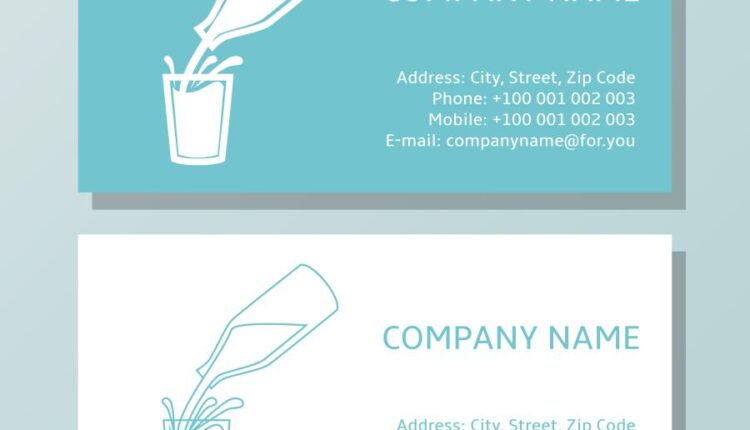 فایل لایه باز کارت ویزیت به صورت وکتور   Business Card Design