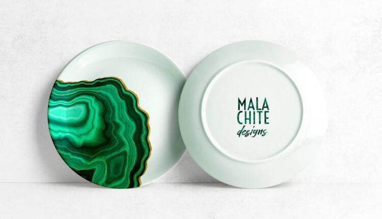 10 تکسچر طلایی و مرمر سبز   Malachite & Gold Textures