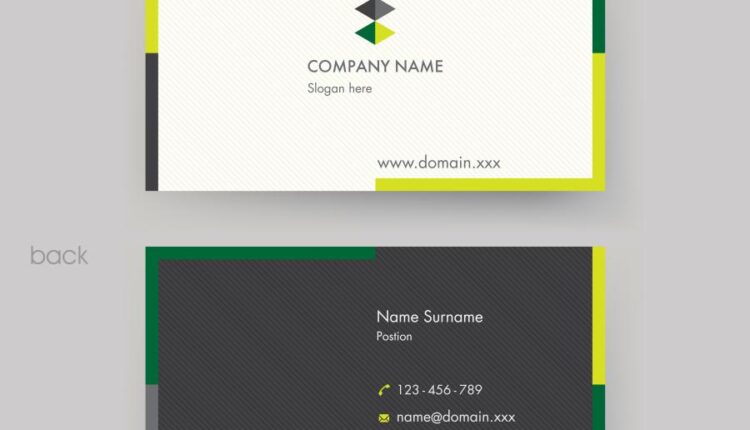 فایل لایه باز کارت ویزیت به صورت وکتور   Business Card Design