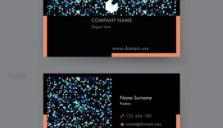 فایل لایه باز کارت ویزیت به صورت وکتور   Business Card Design