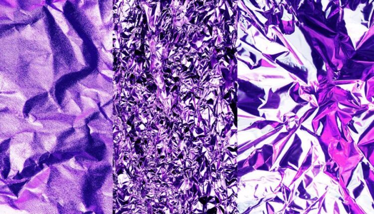 تکسچر های طلایی و بنفش   Gold Violet Textures Gold Foil