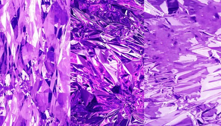 تکسچر های طلایی و بنفش   Gold Violet Textures Gold Foil