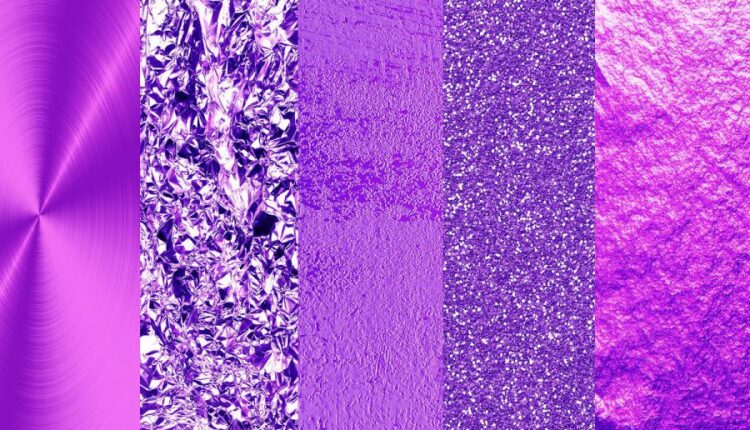 تکسچر های طلایی و بنفش   Gold Violet Textures Gold Foil