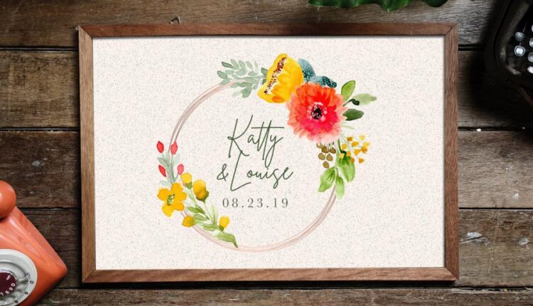 تصاویر png حلقه گل های آبرنگی   Watercolor Floral Wreaths