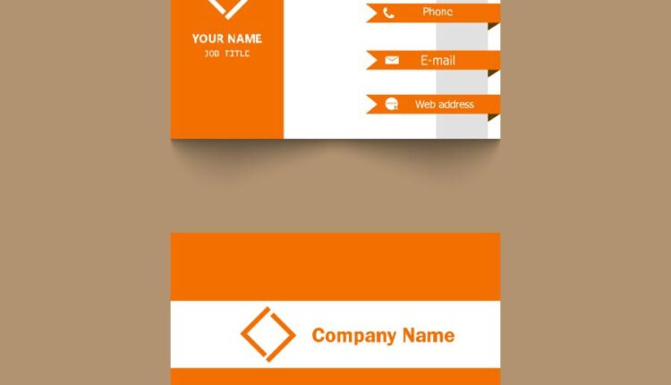 فایل لایه باز کارت ویزیت به صورت وکتور   Business Card Design