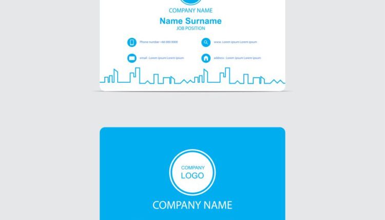 فایل لایه باز کارت ویزیت به صورت وکتور   Business Card Design