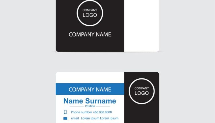 فایل لایه باز کارت ویزیت به صورت وکتور   Business Card Design