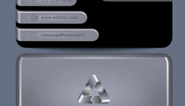 فایل لایه باز کارت ویزیت به صورت وکتور   Business Card Design