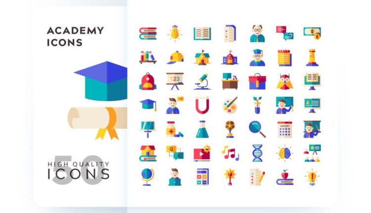 مجموعه آیکون های خطی و فلت رنگی با موضوعات مختلف   Icons Pack